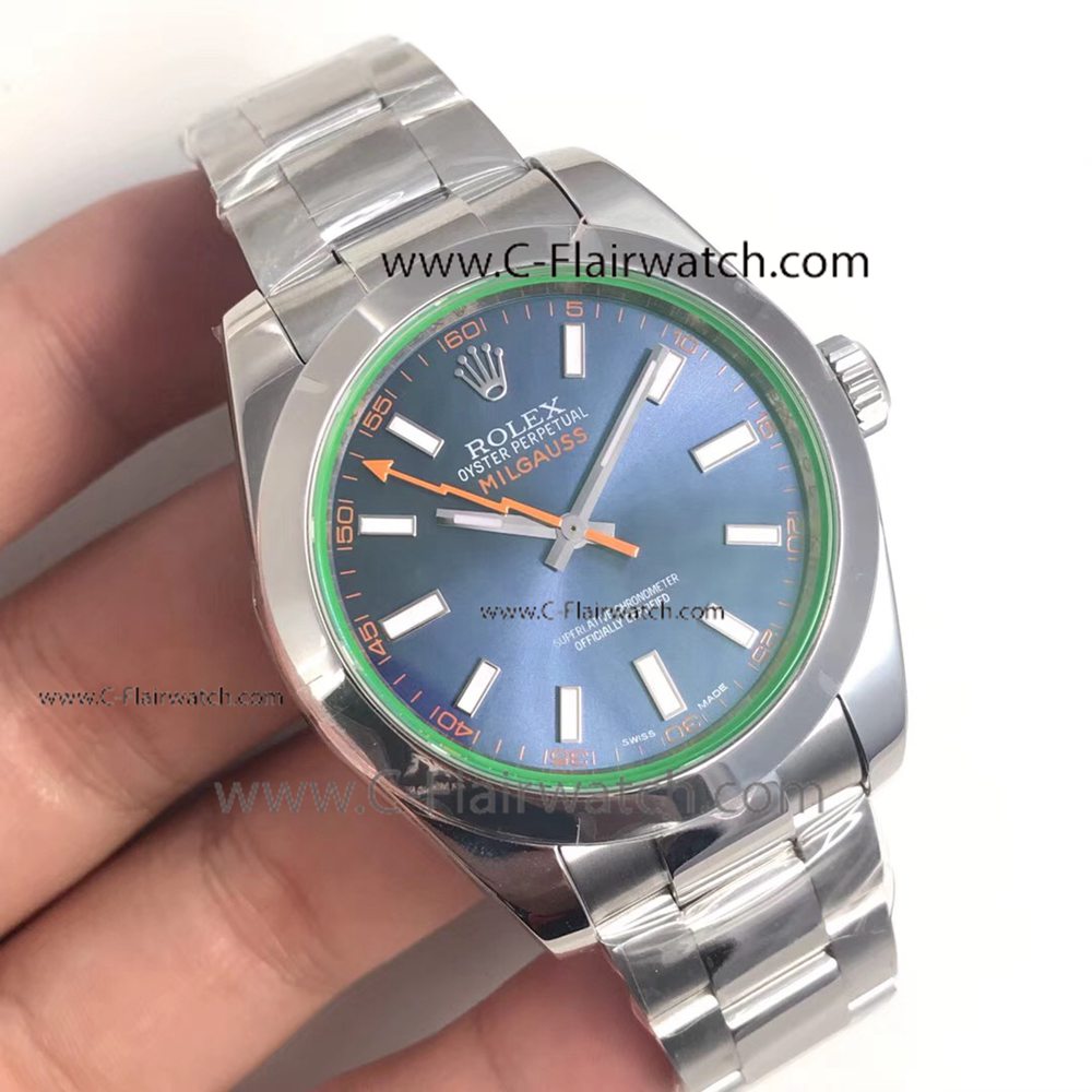 Rolex Milgauss Blue Dial 904L Steel Watch Rolex ár Factory Rolex Milgauss Blue Dial 904L Steel Watch Rolex ár Factory